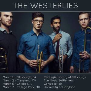 Westerlies Tour Poster spring 2015